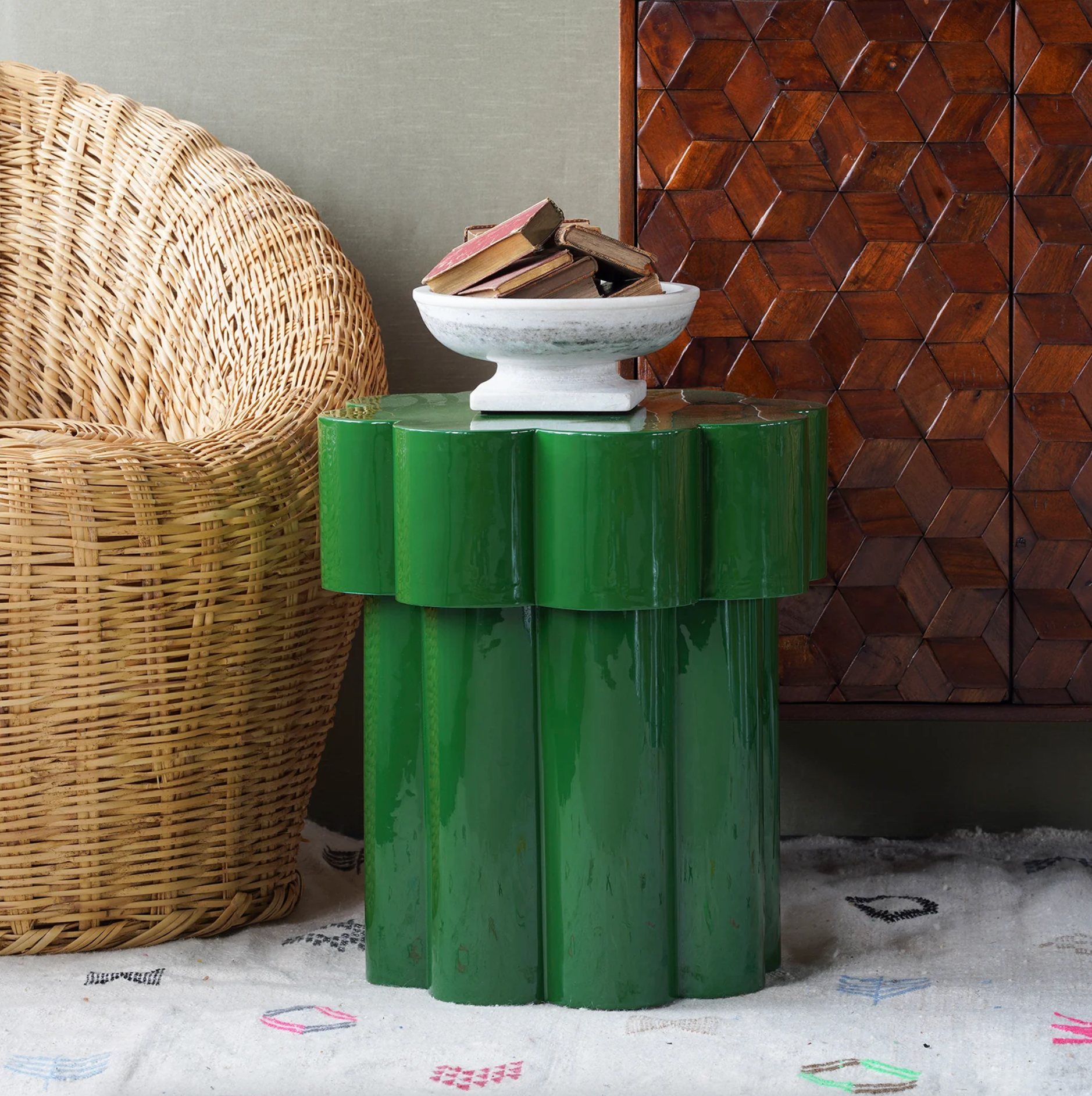 Emerald End Table