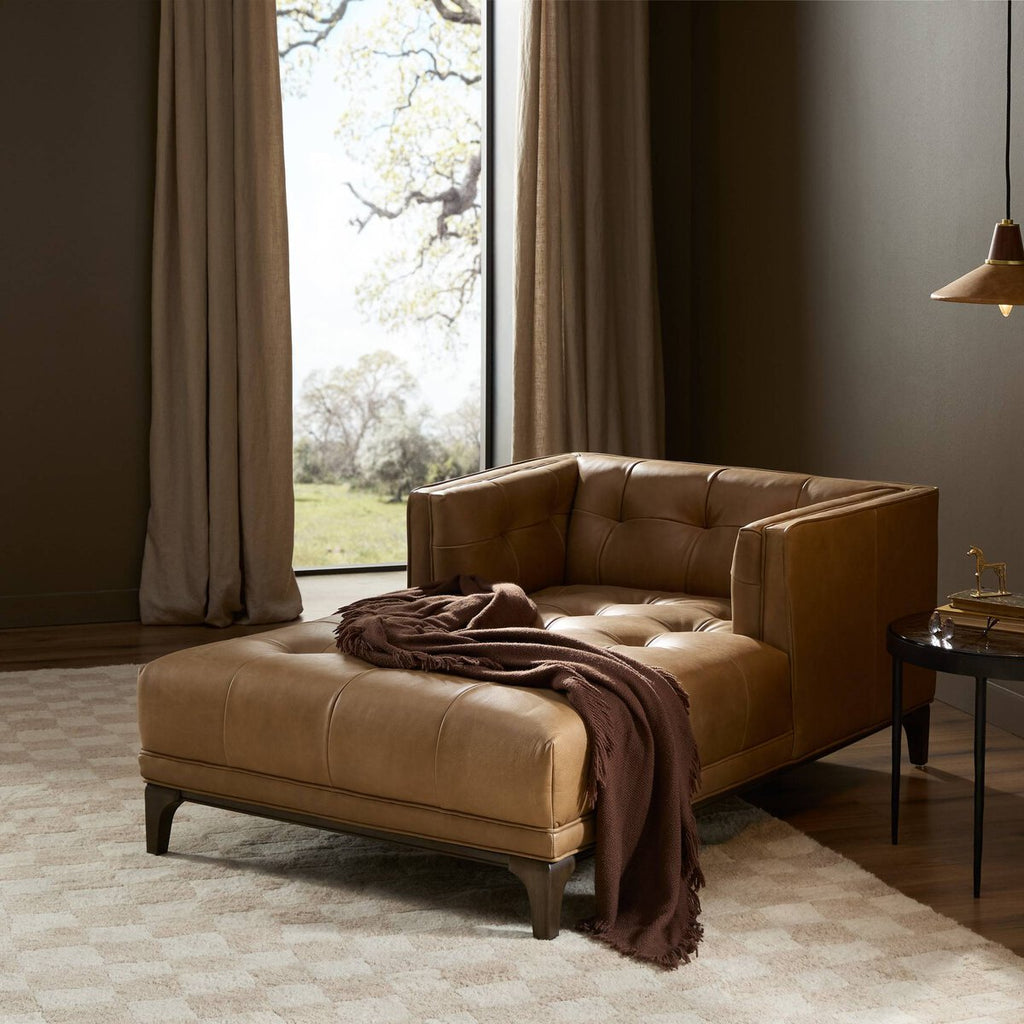 Leather Chaise