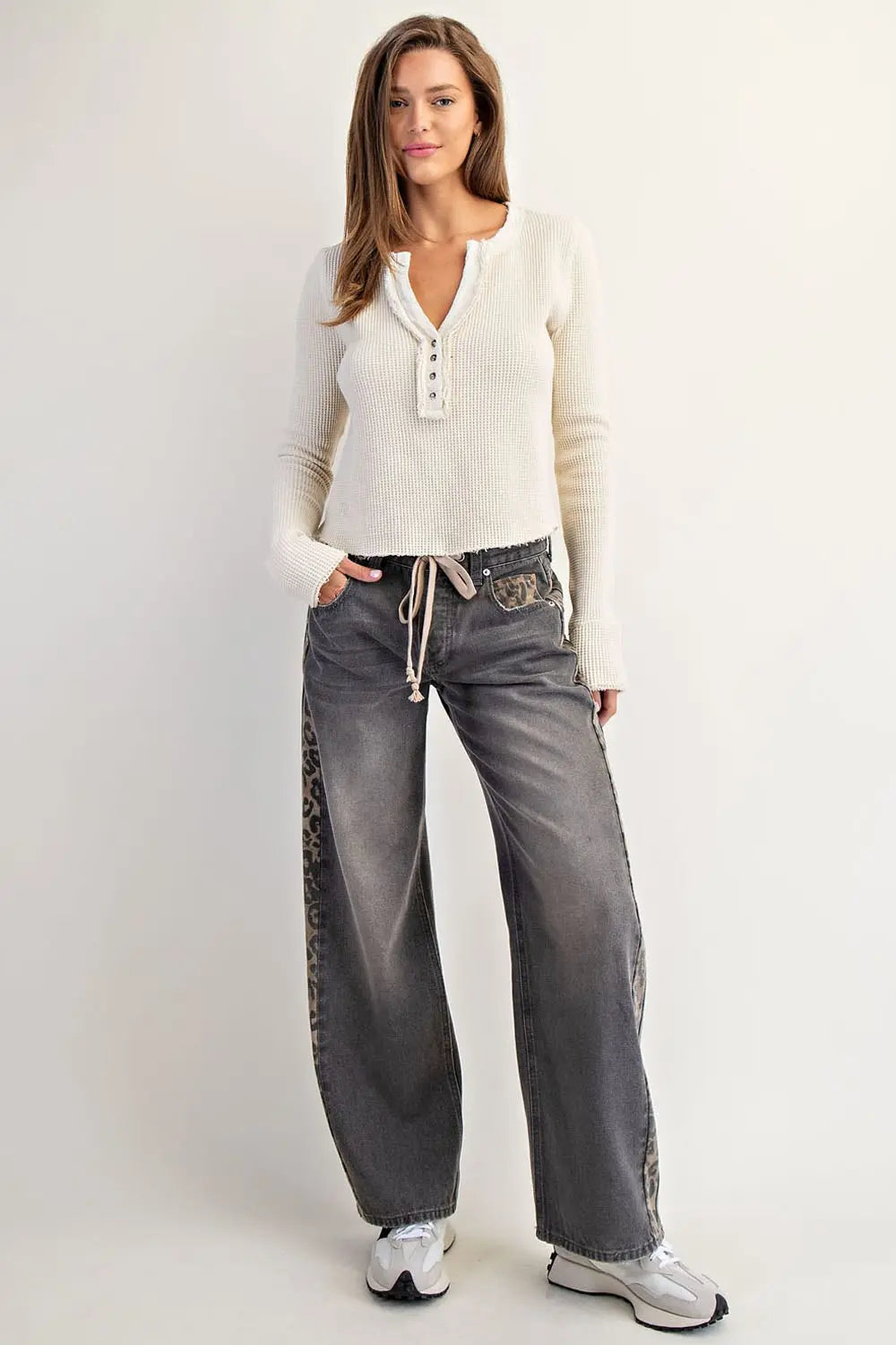 Dusty Leopard Jean