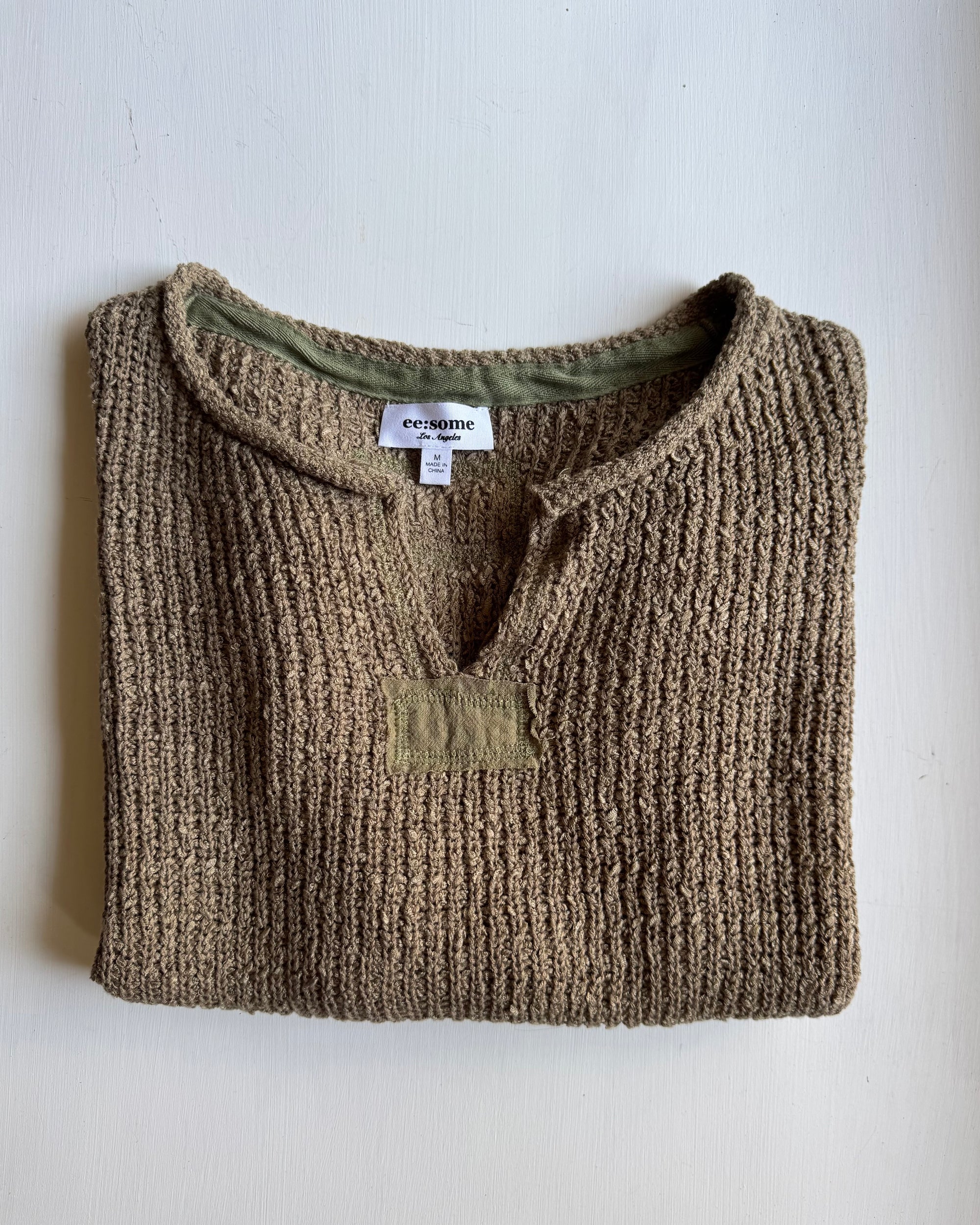 Olive Knit Top
