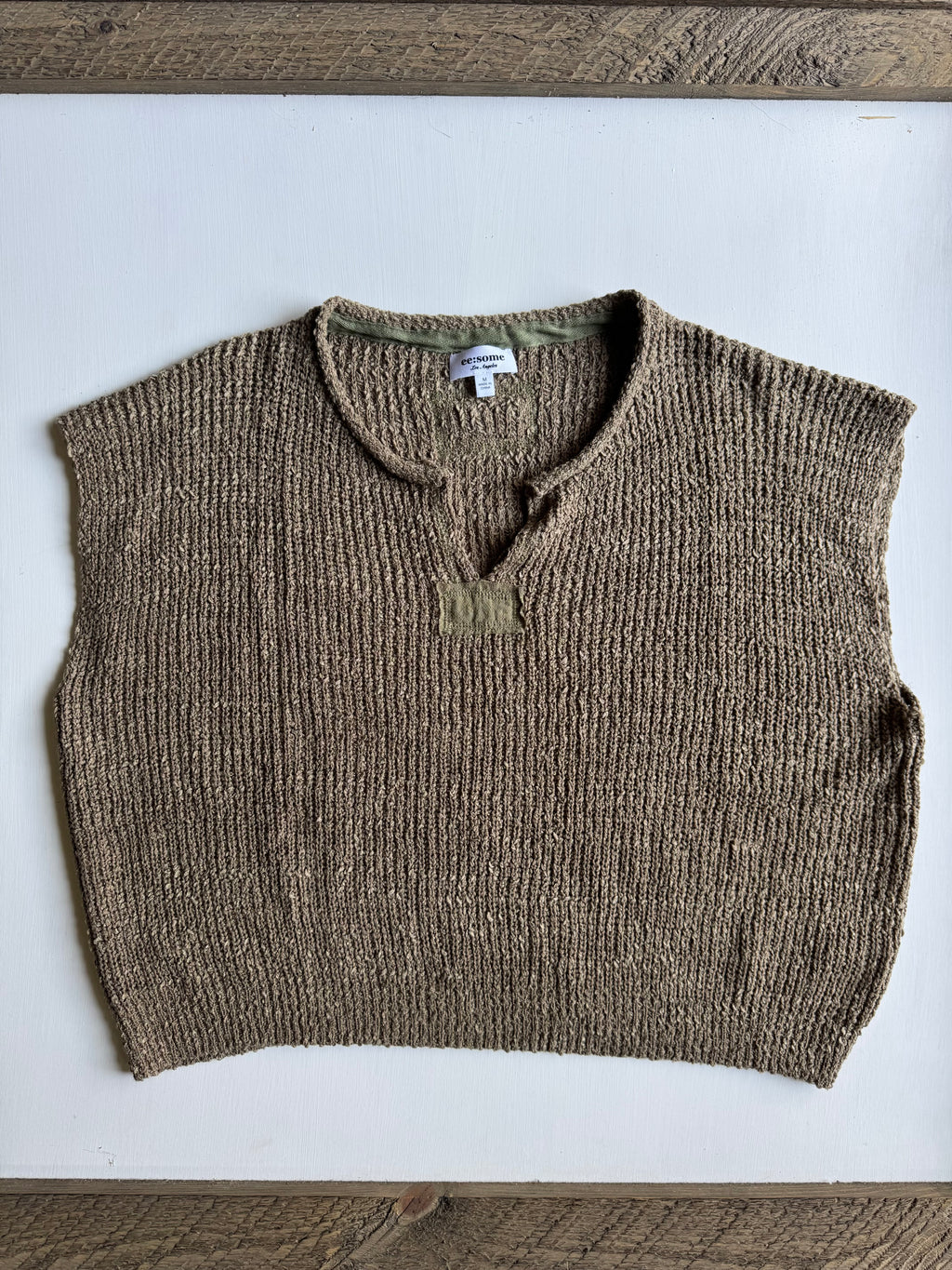 Olive Knit Top