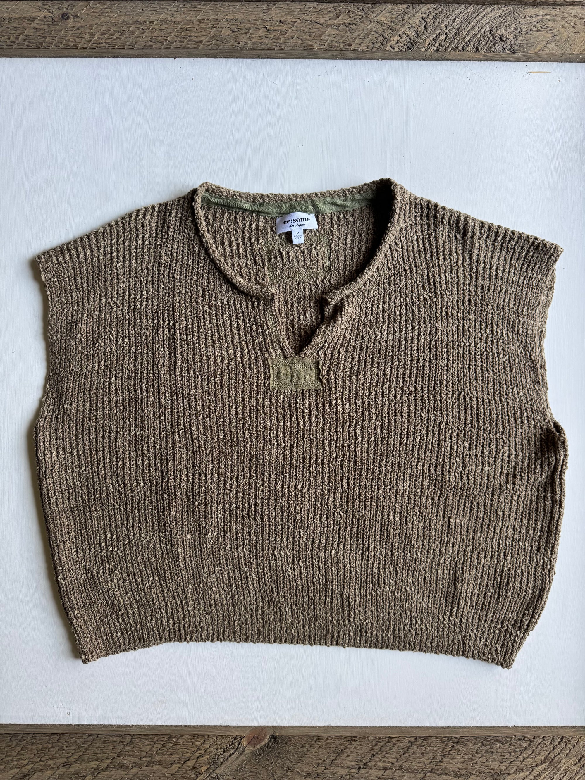Olive Knit Top