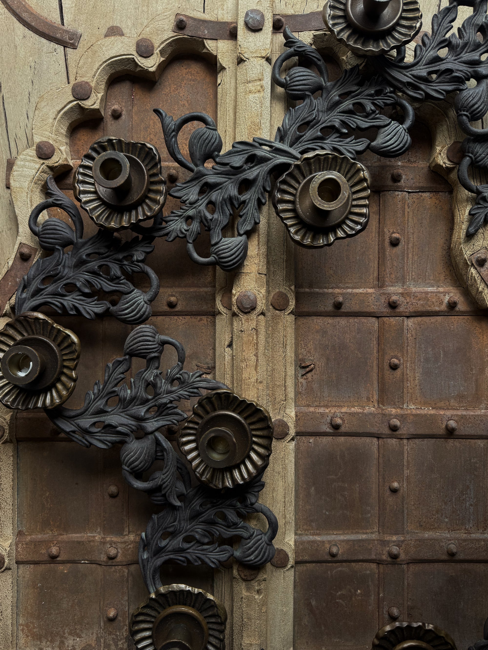 Iron Candelabra Garland