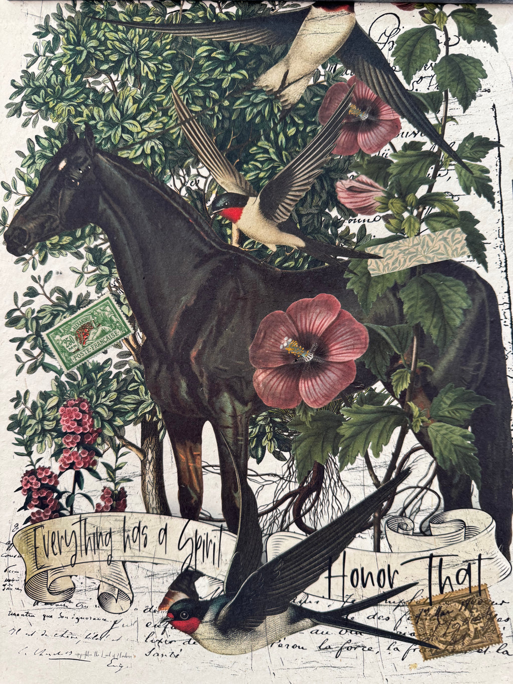 Horse Flower Art
