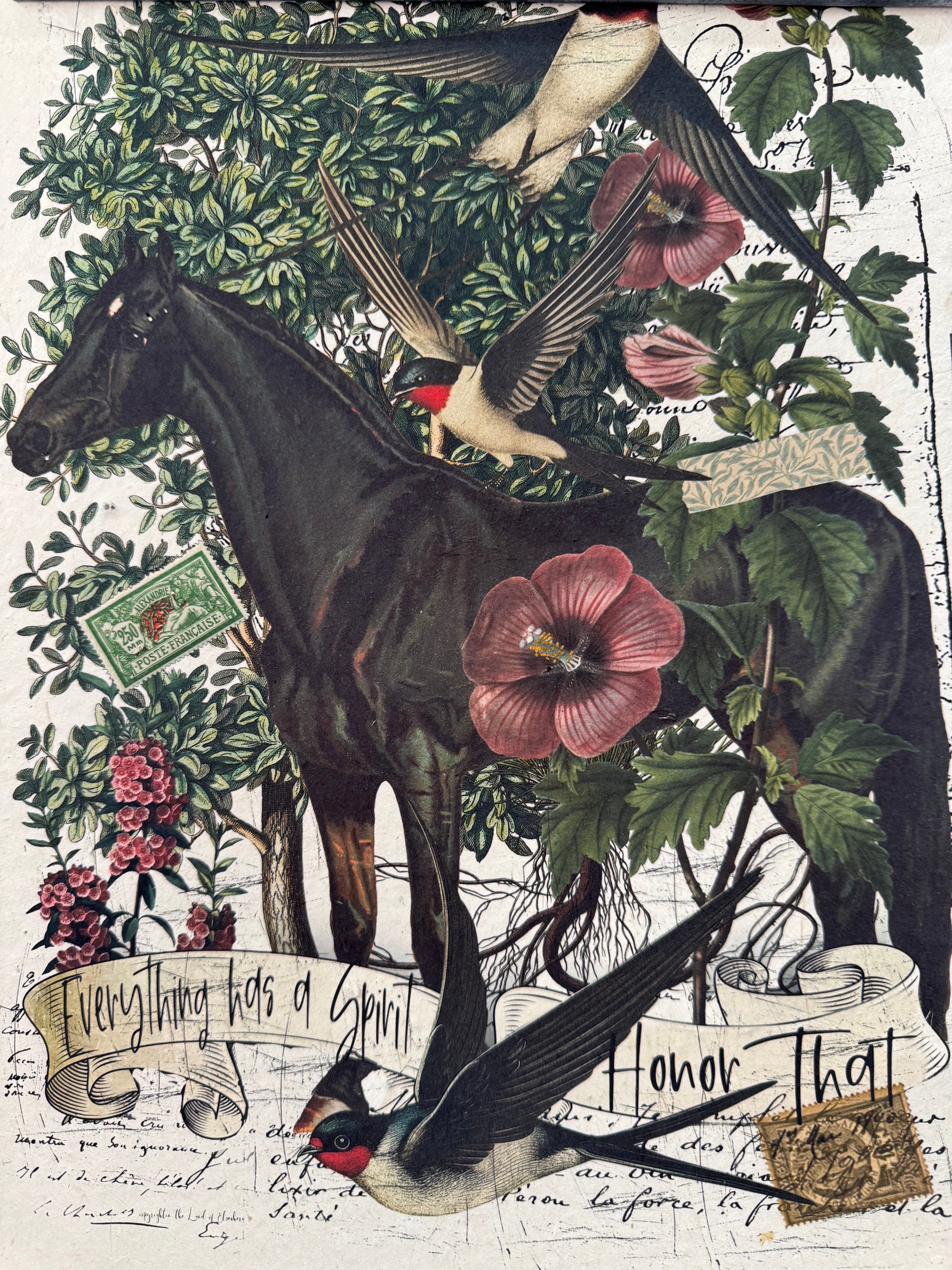 Horse Flower Art
