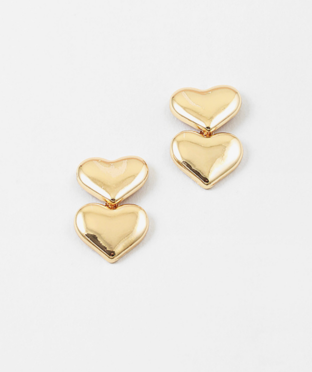 TWO HEARTS EARRINGS