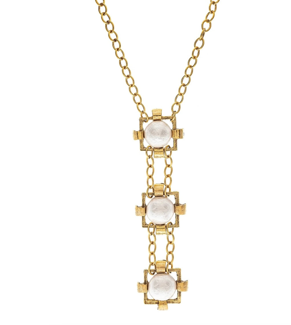 3 Tier Pearl Necklace