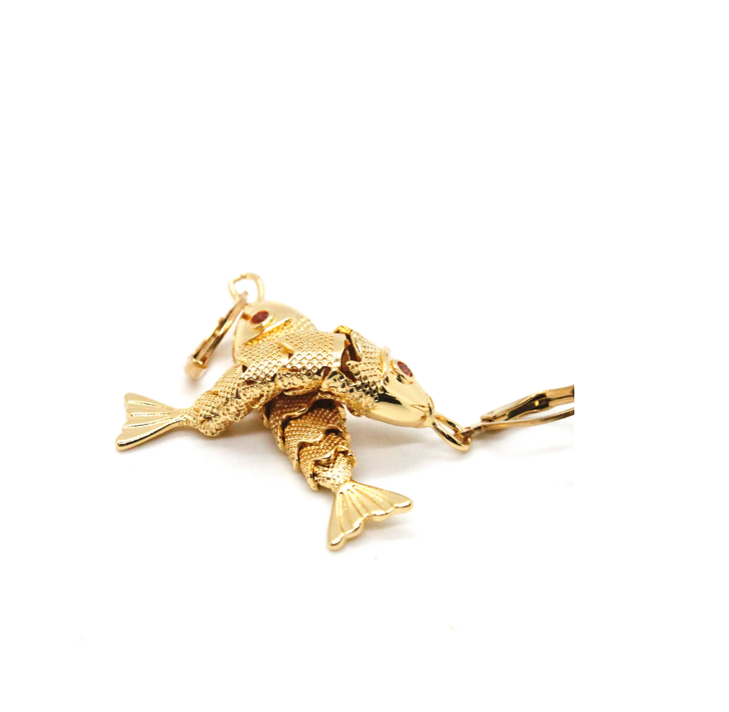 ARTICULATED FISH EARRING