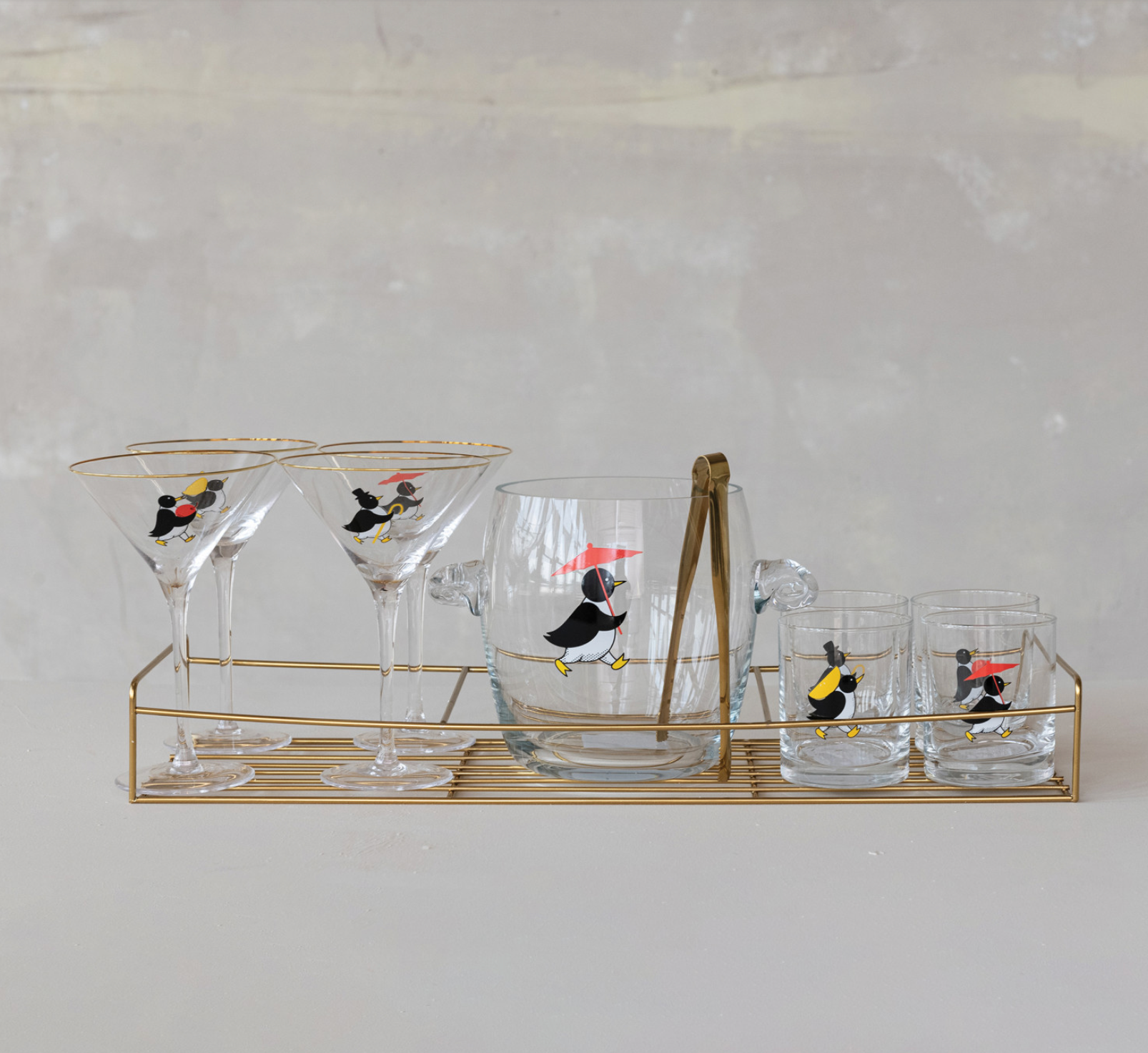 PENGUIN GLASS SET