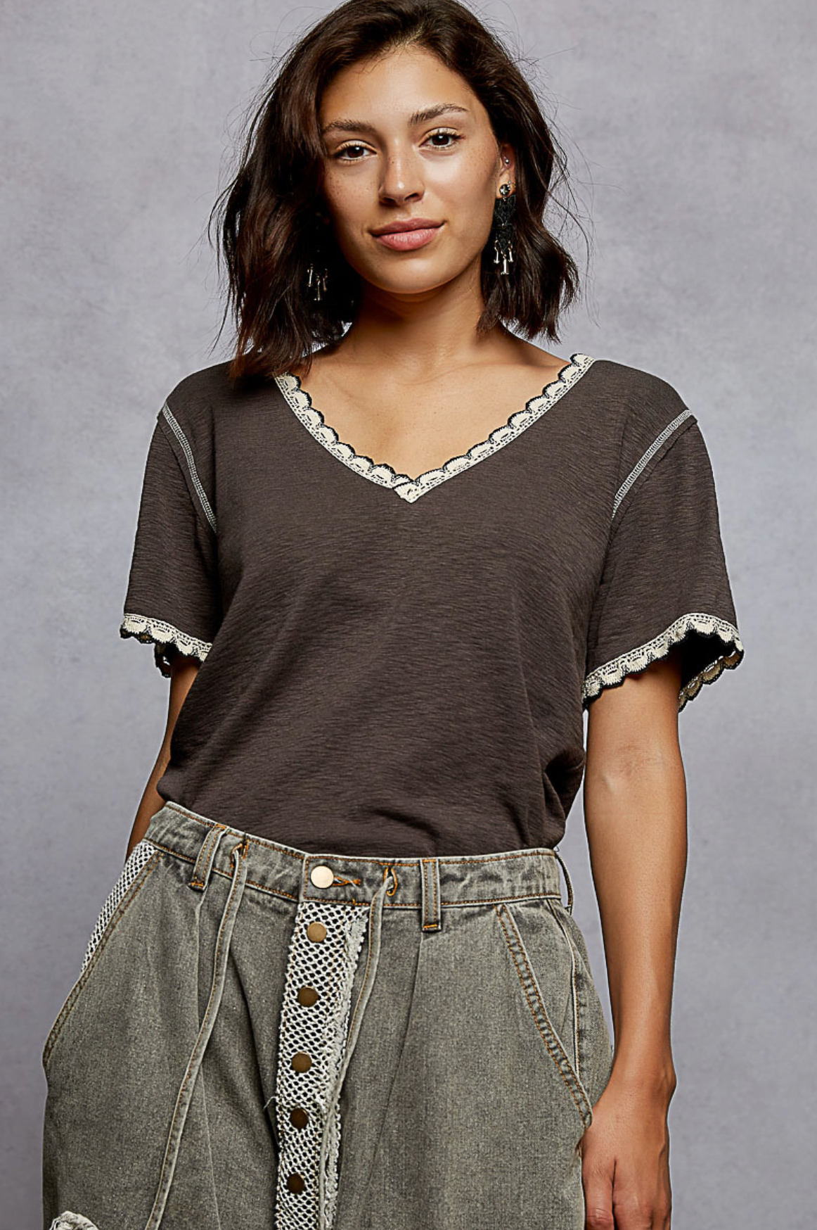 Lace Trim Tee