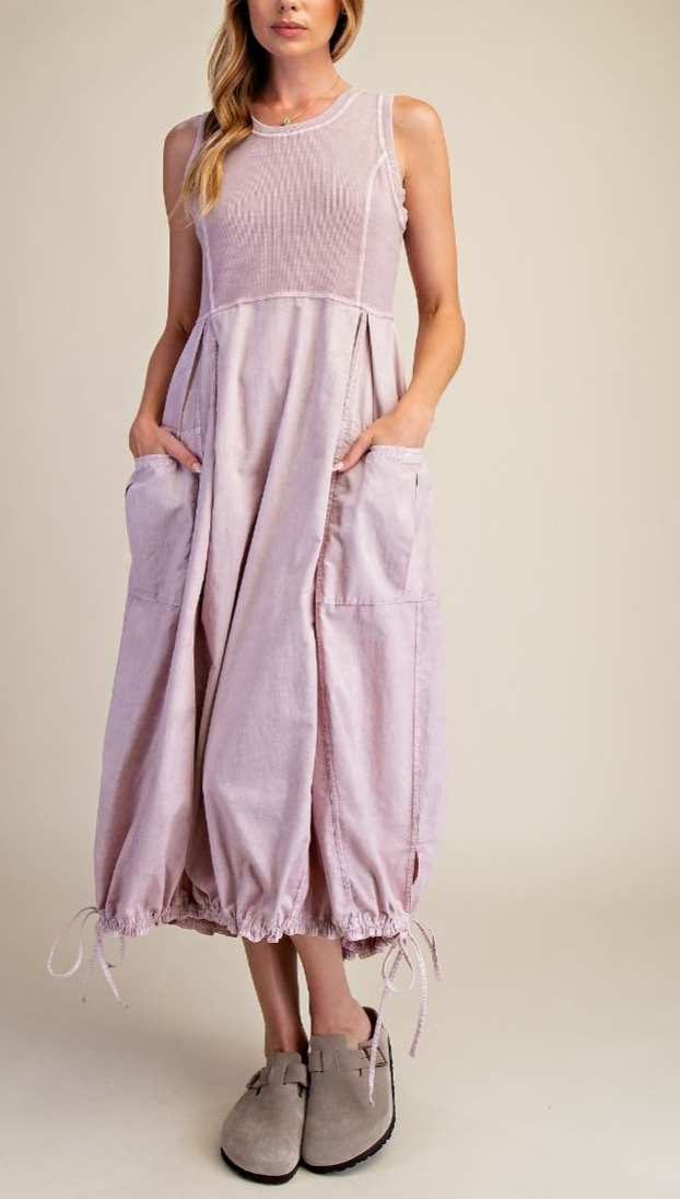 Lilac Tie Dress