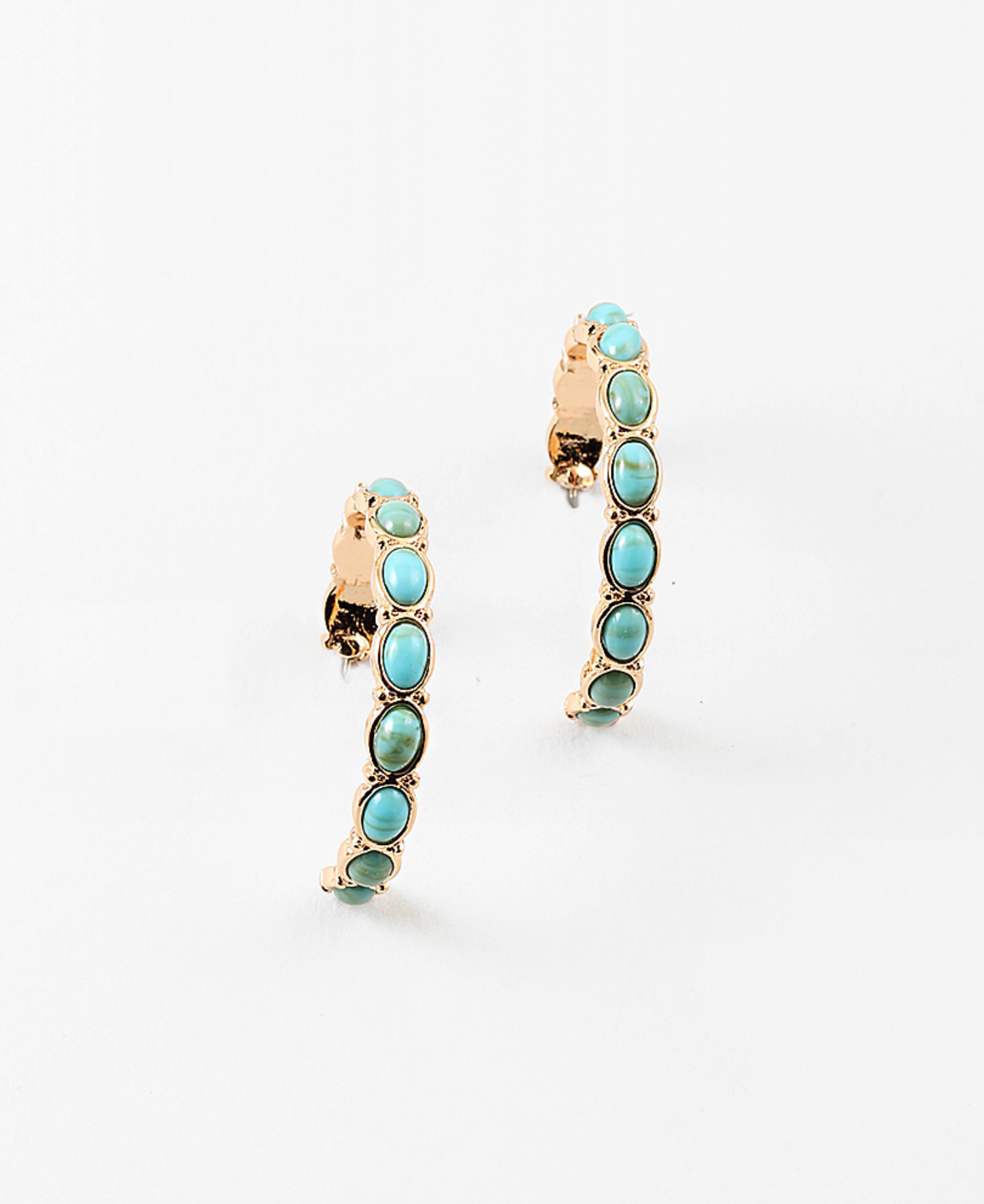 Turquoise Hoop
