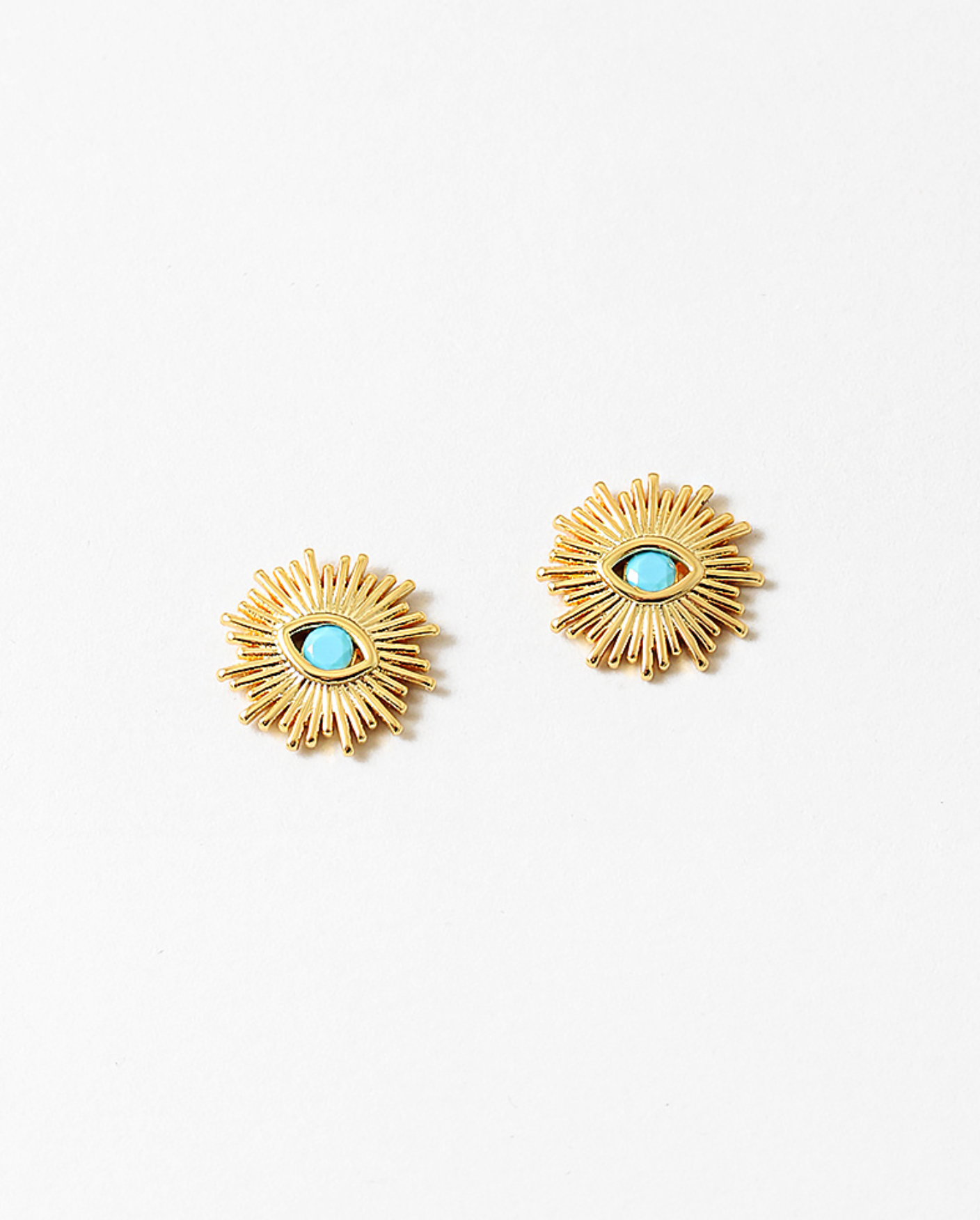 Turquoise Sunburst Earring
