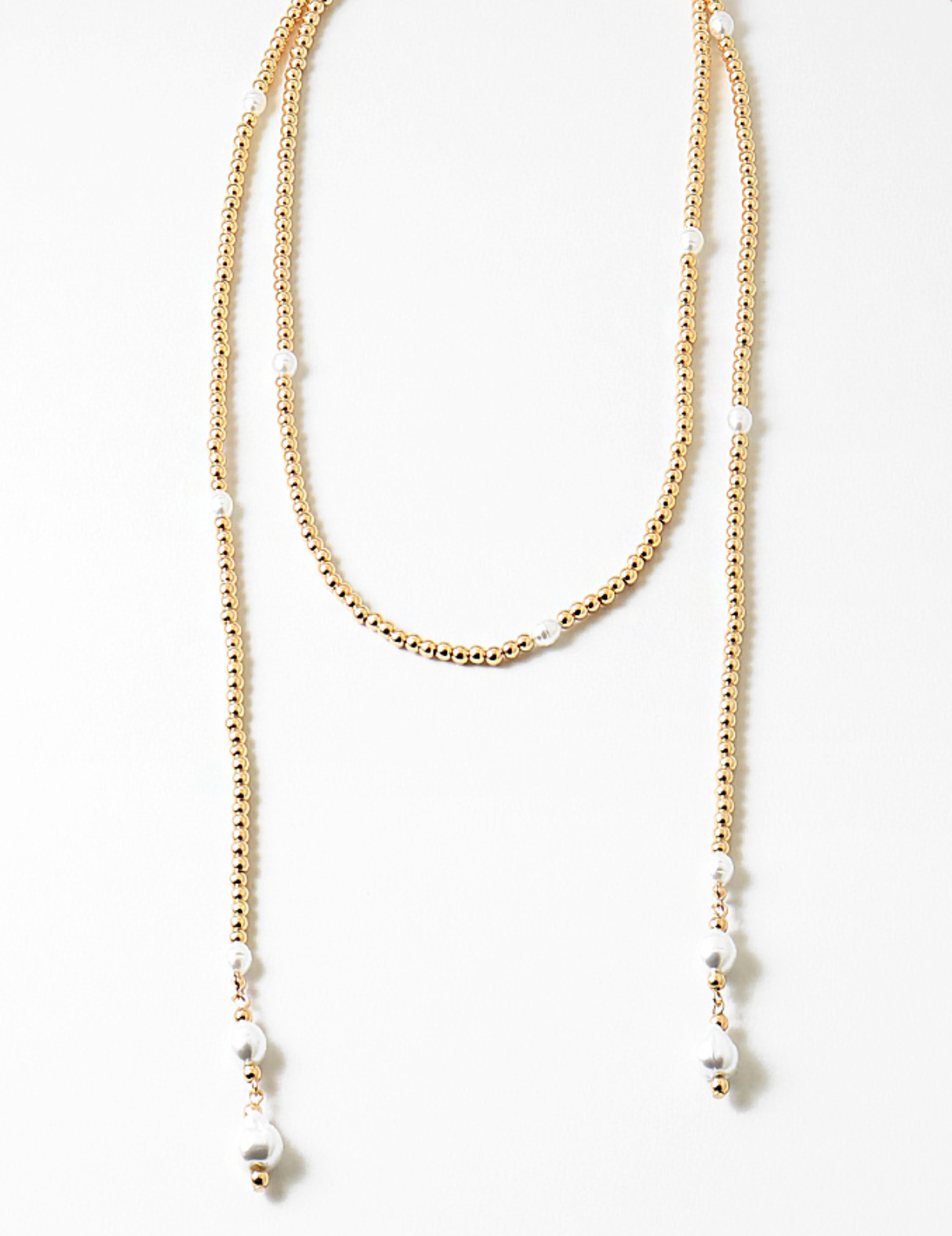 Beaded Pearl Necklace