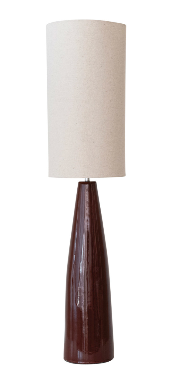 Ceramic Floor Lamp w/ Linen Shade