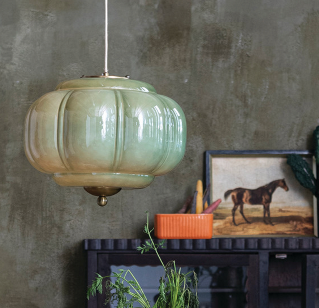 Green Vintage Reproduction Pendant Lamp