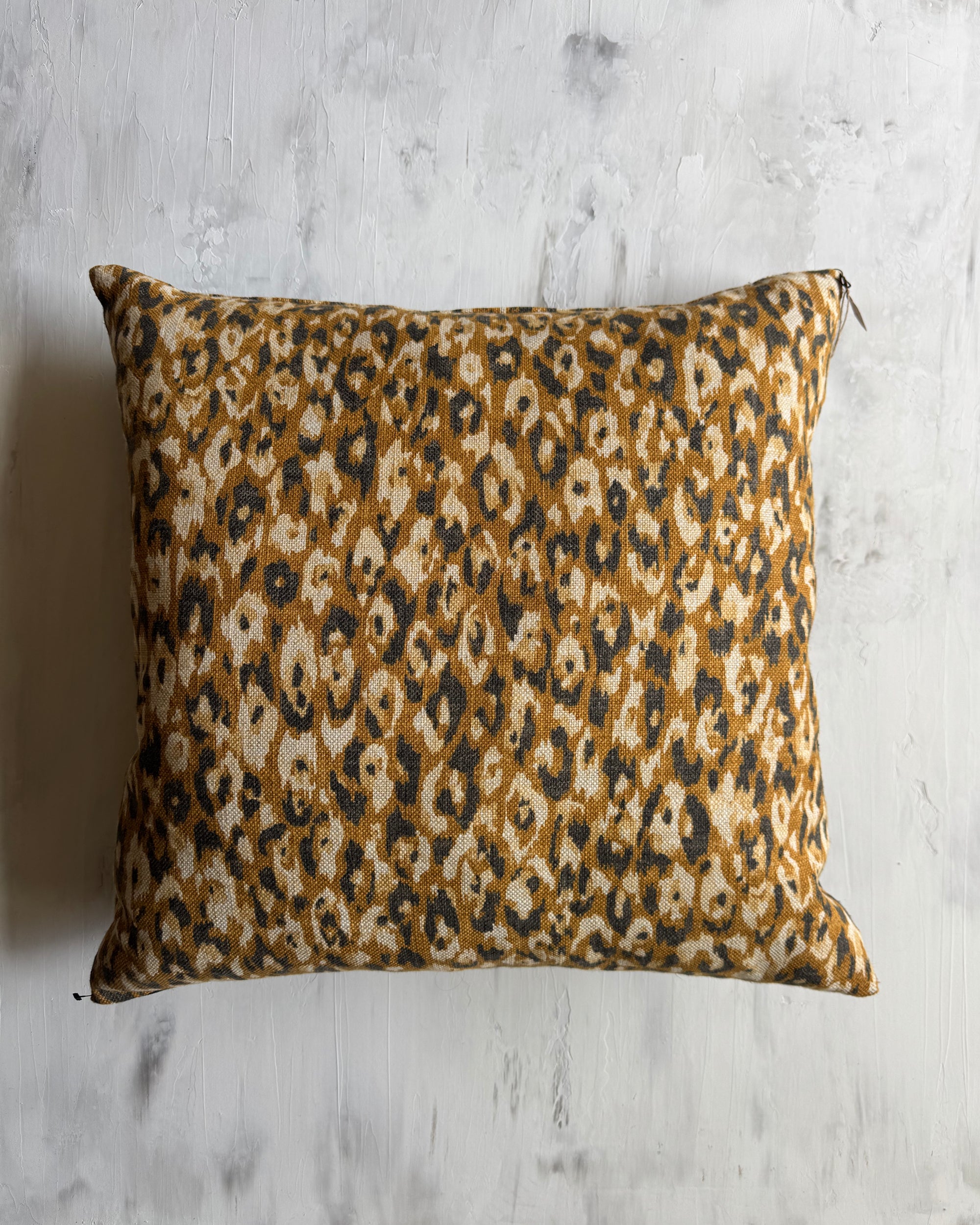 Linen Cheetah Pillow